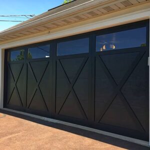 Custom Villa Aluminum Automatic Sectional Electric Garage Doors Glass Garage Door