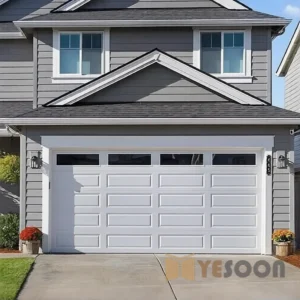 ROGENILAN Custom Aluminum Automatic Garage Door Sectional Remote-Controlled Motorized Driveway Garage Doors for Homes