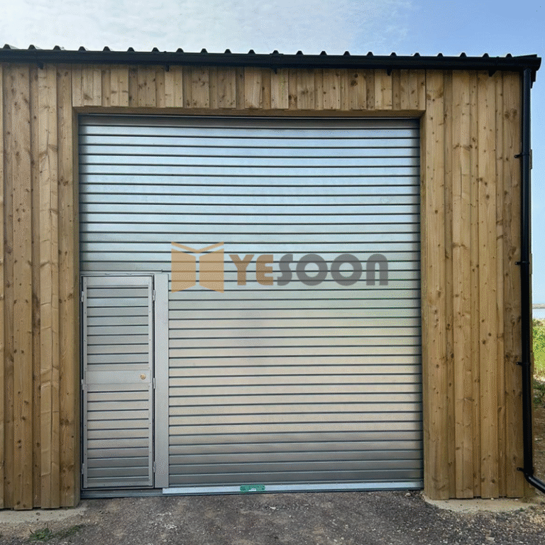 Heavy Duty Roller Door - Aluminum | Quiet Motor Commercial - View 1 - Garage door from Yesoon Door manufacturer