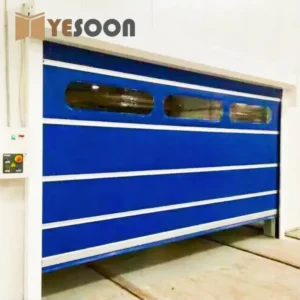 Industrial High-Speed PVC Spiral Roller Shutter Door – Waterproof & Windproof for Warehouse Use