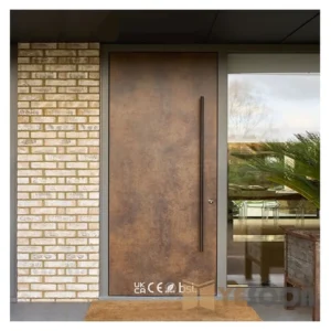Vintage Aged Stainless Steel Security Door for Modern Homes & Villas
