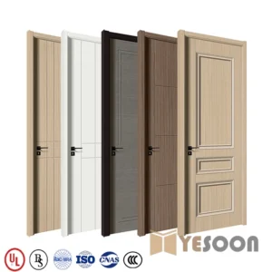 Wide-Grain WPC Interior Room Door for Apartment & Home