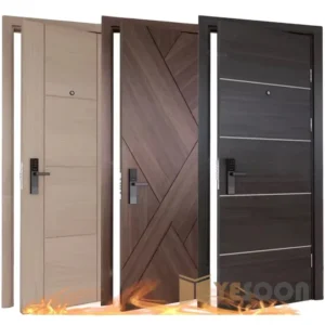 Custom Solid Wood Fire-Rated Apartment Entry Door – Interior Fireproof Door for Hotels, Homes & Residential Buildings