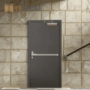 Steel Fire Door with Galvanized Frame – UL-Certified Hollow Metal Emergency Exit Door for Commercial Buildings