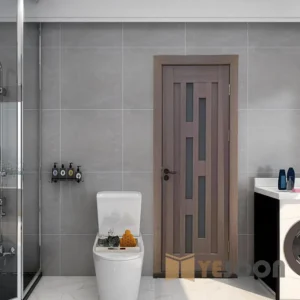 Eco-Friendly Paint-Free PVC Interior Swing Door for Kitchen & Bedroom
