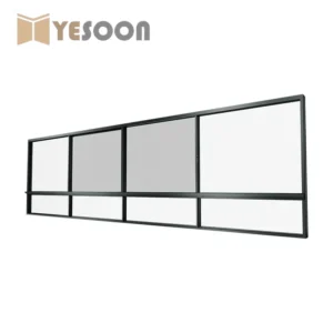 Double-Layer Tempered Glass Aluminum Sliding Window - Fireproof Safety & Windproof Window